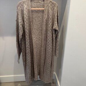 Long Sweater Duster, Size XL